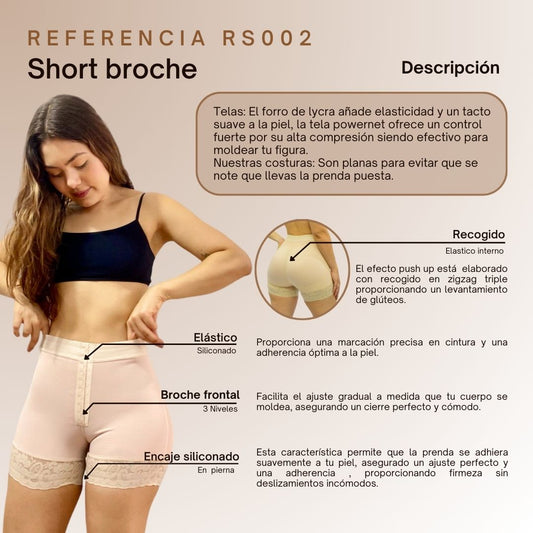 Short Con Broche